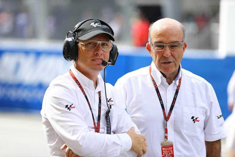 Die Dorna-Topmanager Javier Alonso und Carmelo Ezpeleta