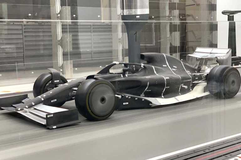 So sieht das Windkanalmodell aus, mit dem Symonds und sein Team arbeiten