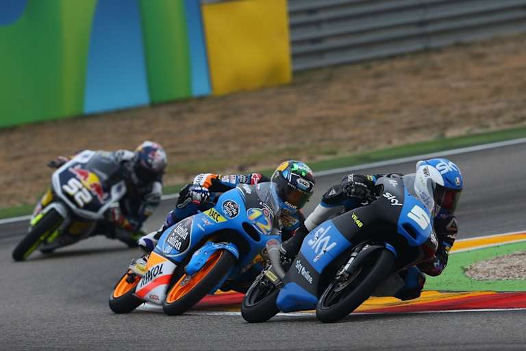 Die letzte Runde in Aragón: Fenati besiegt Márquez und Kent