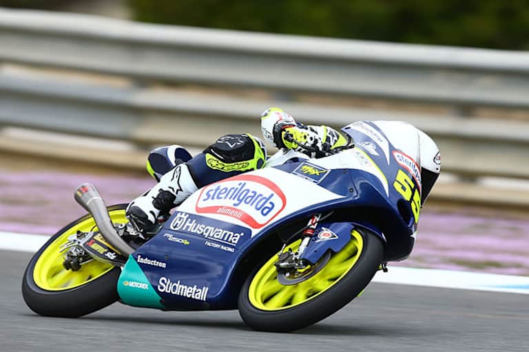 Romano Fenati auf der Husqvarna-Moto3-Maschine in Jerez