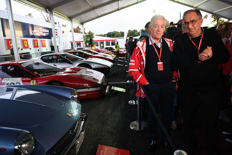 Piero Ferrari und Sergio Marchionne 2017 in Monza