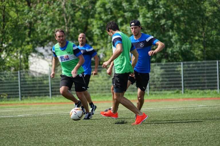Fußball stand auch auf dem Programm