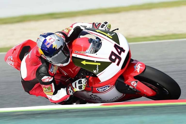 Jonas Folger gehörte zu den neun Fahrern, die das Rennen nicht beenden konnten