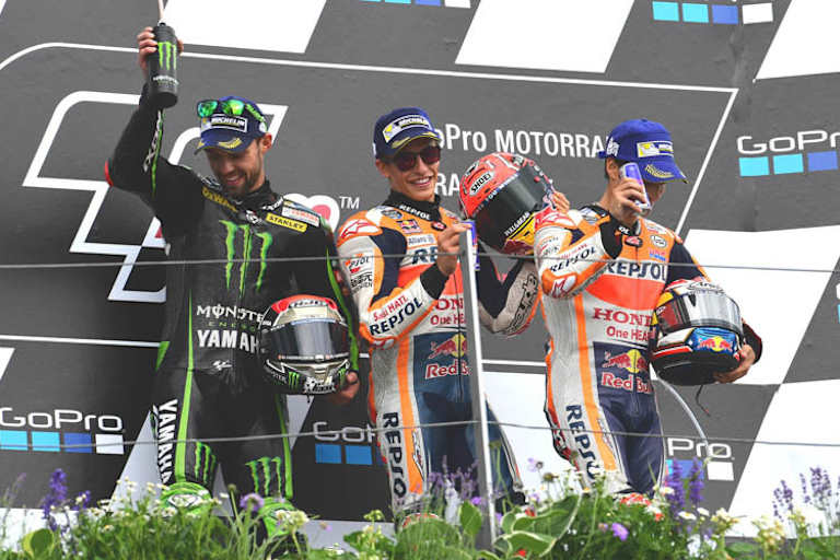 Auf dem Podest: Folger, Márquez und Pedrosa