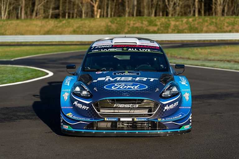 Der Ford Fiesta WRC mit dem Ford-Oval