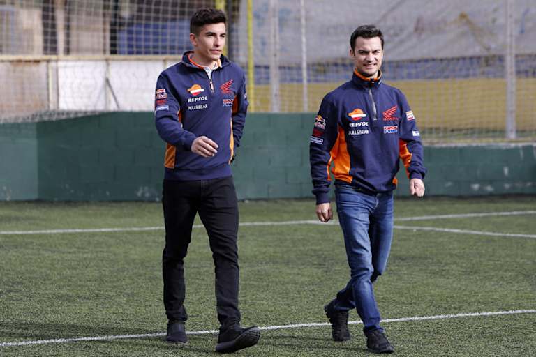 Marc Márquez (links) und Dani Pedrosa (rechts)
