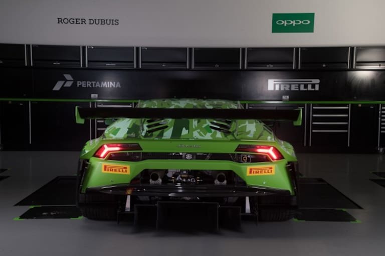Dicker Diffusor beim Lamborghini Huracán GT3 EVO
