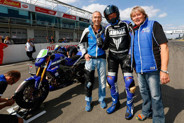 Drei alte Weggefährten, Toni Heiler, Michael Galinski und Detlef Karthin (v.li.)