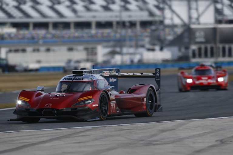Lag in der ersten Session in Daytona noch vorne: Der Mazda DPi vom Team Joest