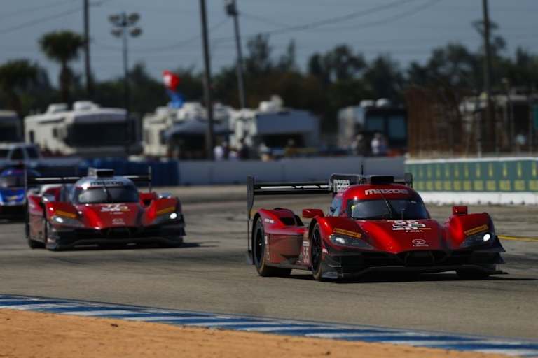 Die beiden Mazda DPi konnten in Sebring mithalten