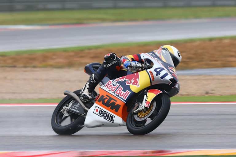 Den zweiten Lauf beim Saisonfinale in Aragón beendete Garcia als Zweiter