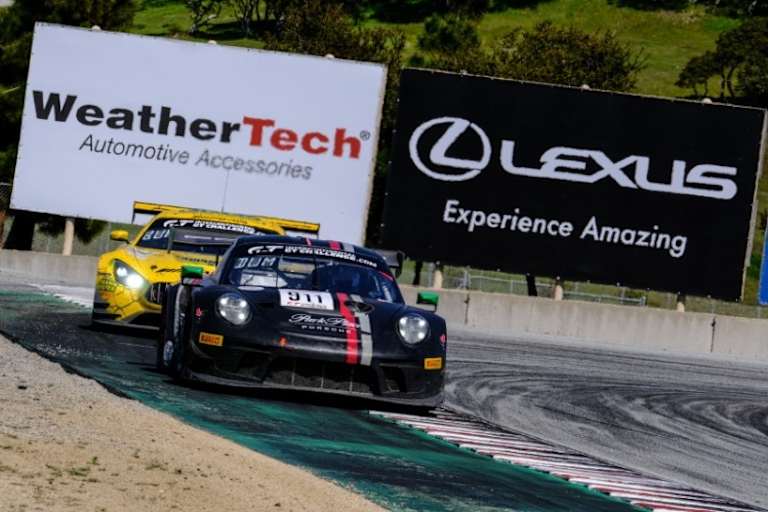 Der Porsche 911 GT3 R von Park Place Motorsports holte sich Platz Drei