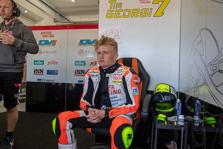 Tim Georgi 2018 im Kiefer-Team auf KTM