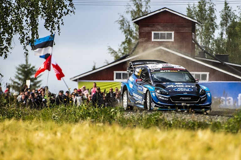Gus Greensmirh beim zweiten Start im Ford Fiesta WRC