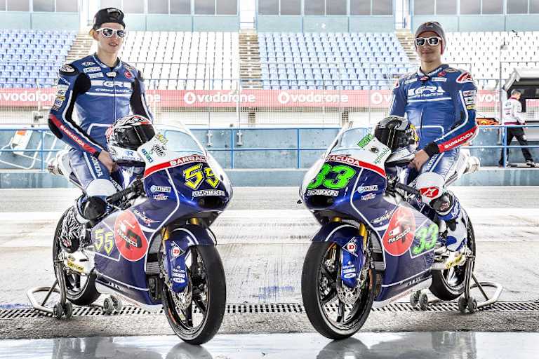 2015 tritt Gresini mit Andrea Locatelli und Enea Bastianini in der Moto3-Klasse an
