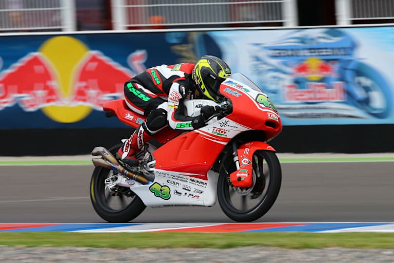 Luca Grünwald auf der Kalex-KTM des Kiefer-Teams