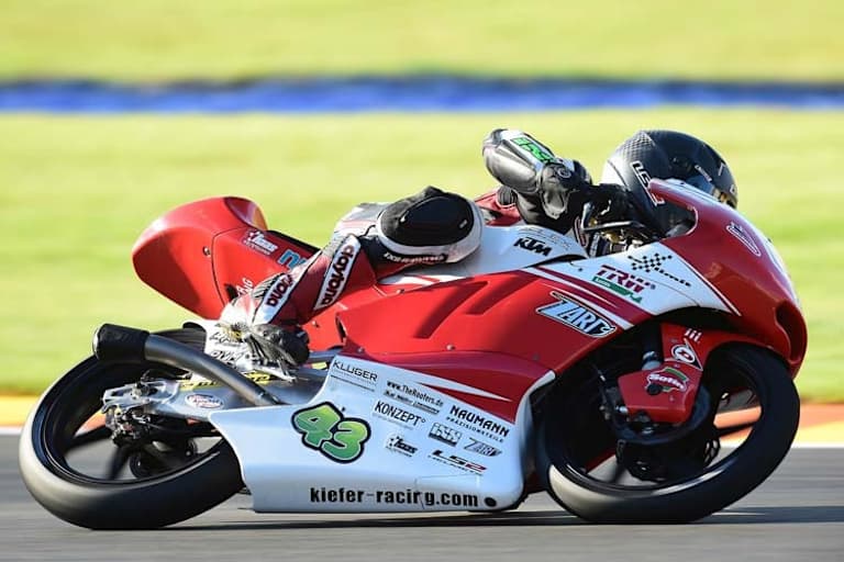 Auch beim Valencia-GP waren WM-Punkte Luca Grünwald vergönnt