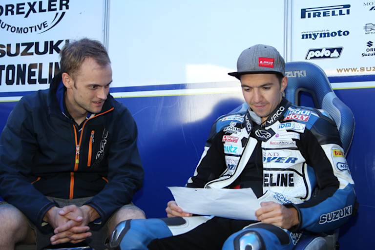 Ex-Meister Tatu Lasulehto (li.) zu Besuch aus Finnland