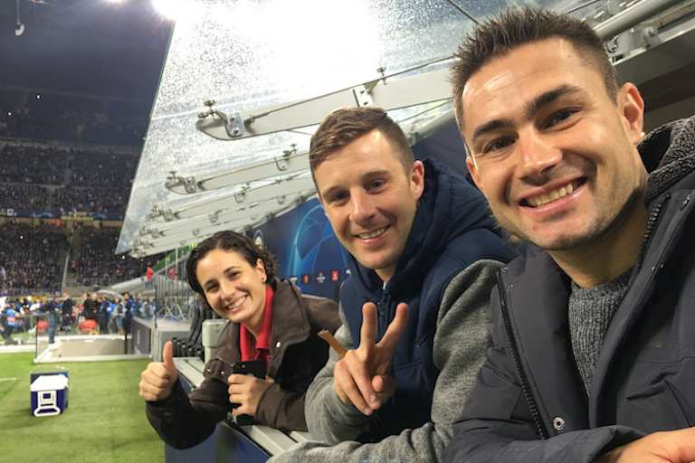 Ana Carrasco, Jonathan Rea und Leon Haslam folgten einer Einladung von Pirelli 
