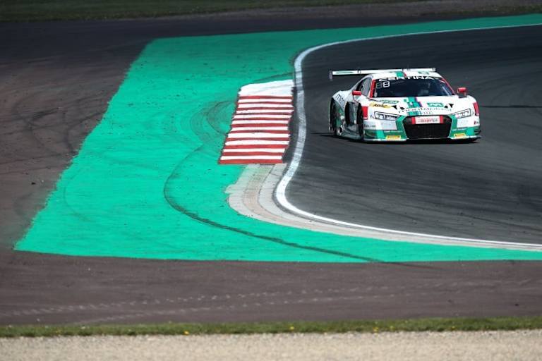 Rang drei ging an Connor De Phillippi/Christopher Mies im Audi R8 LMS (Land-Motorsport)