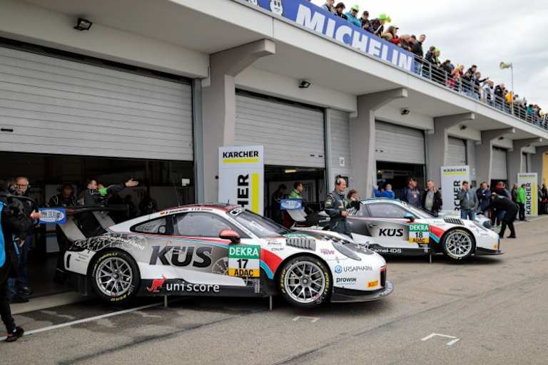 Die beiden Porsche 911 GT3 R vom Team 75 Bernhard