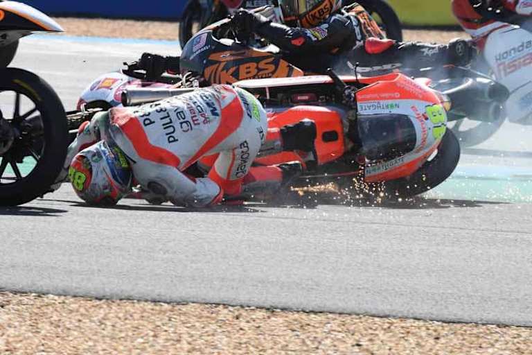 20 Moto3-Fahrer stürzten in Le Mans