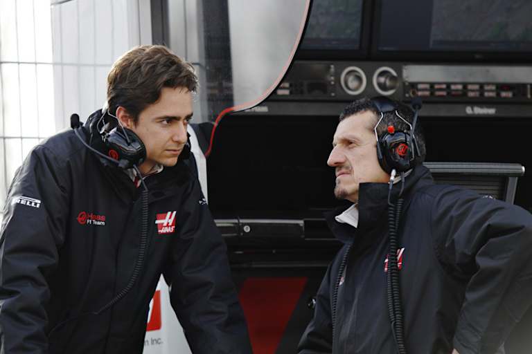 Esteban Gutiérrez mit Günther Steiner