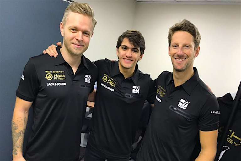 Kevin Magnussen, Pietro Fittipaldi und Romain Grosjean