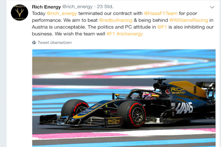 Der merkwürdige Tweet von Rich Energy
