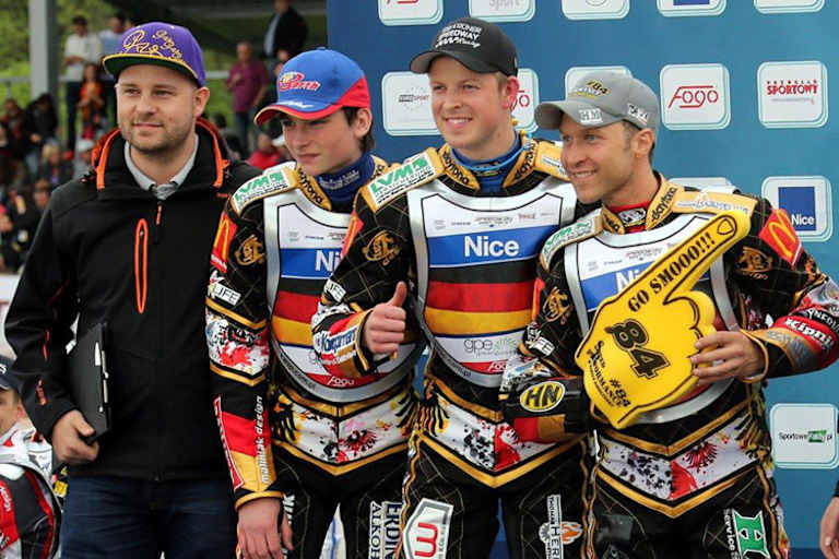 Michael Härtel (2.v.l.) ist Deutschlands größtes Nachwuchstalent