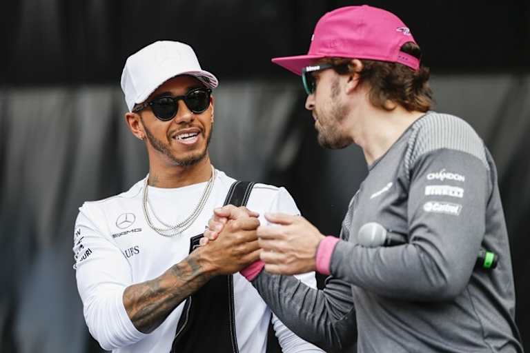 Hamilton und Alonso in China 2014