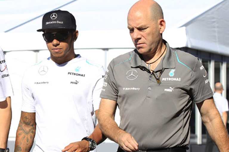 Lewis Hamilton mit Jock Clear