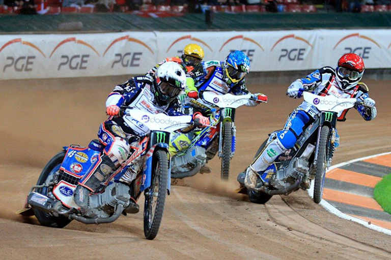 Greg Hancock in Parken vor Peter Kildemand