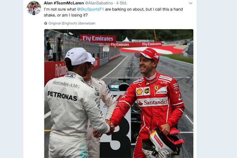 Natürlich gab es einen Handschlag