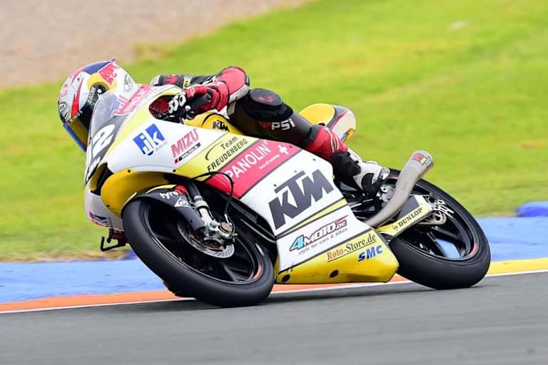 Karel Hanika beim Moto3 Junioren-WM-Finale in Valencia