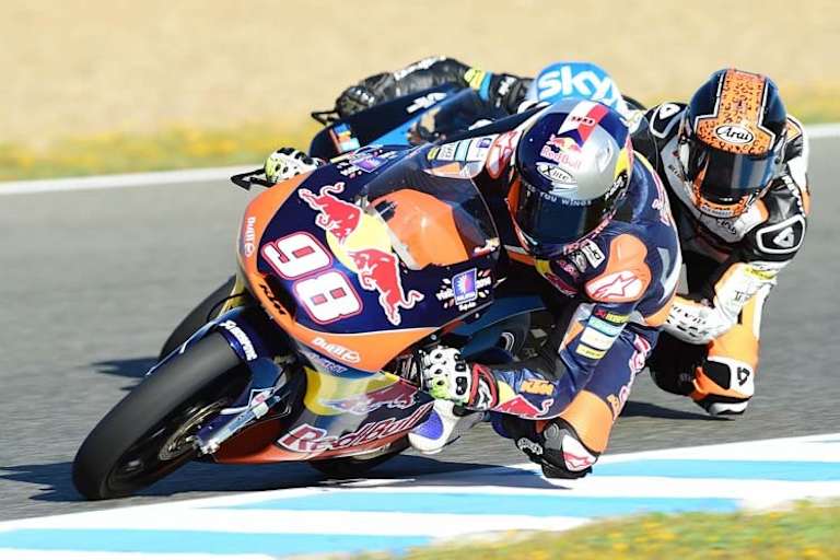 Karel Hanika auf der Werks-KTM