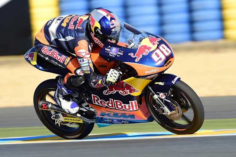 Rookie Hanika auf der KTM des Ajo-Teams