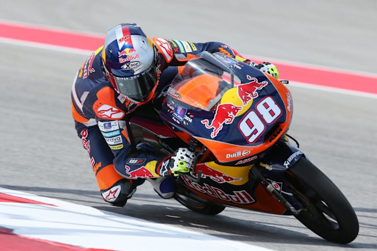 Rookie Hanika auf der KTM des Ajo-Teams