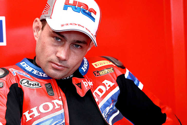 Honda-Werksfahrer Leon Haslam
