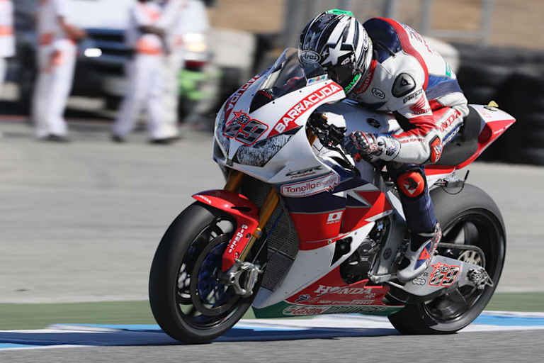 Nicky Hayden auf der 2016-Fireblade beim WM-Lauf in Laguna Seca