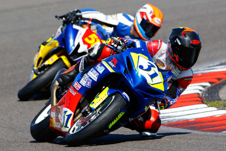 Die Suzuki-Pilotin am Nürburgring