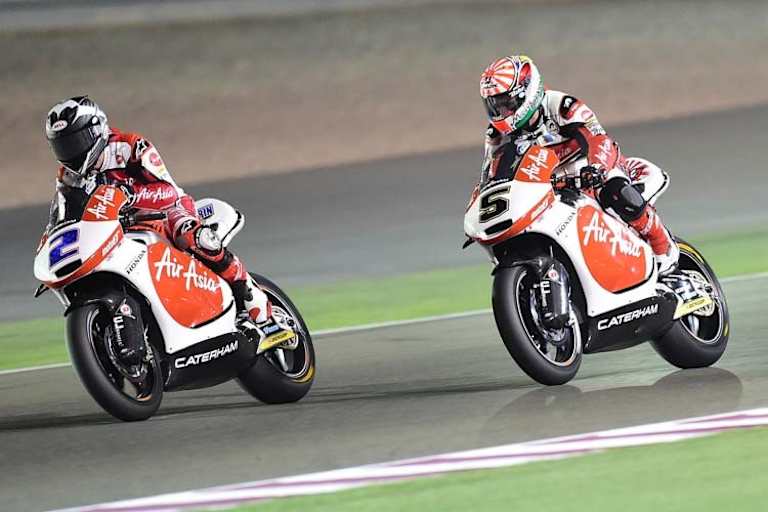 Die Teamkollegen Josh Herrin und Johann Zarco  in Katar