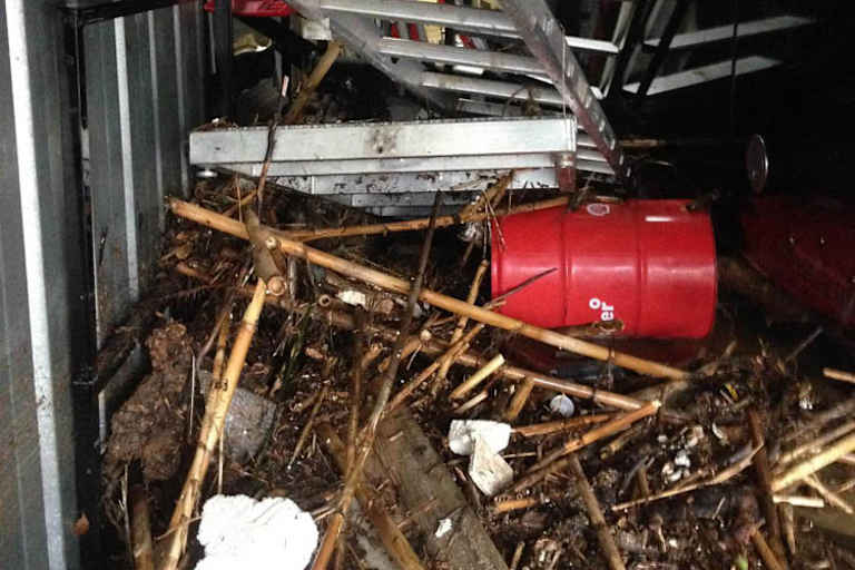 Dieses Bild veranschaulicht, wie stark die Wassermassen gewütet haben