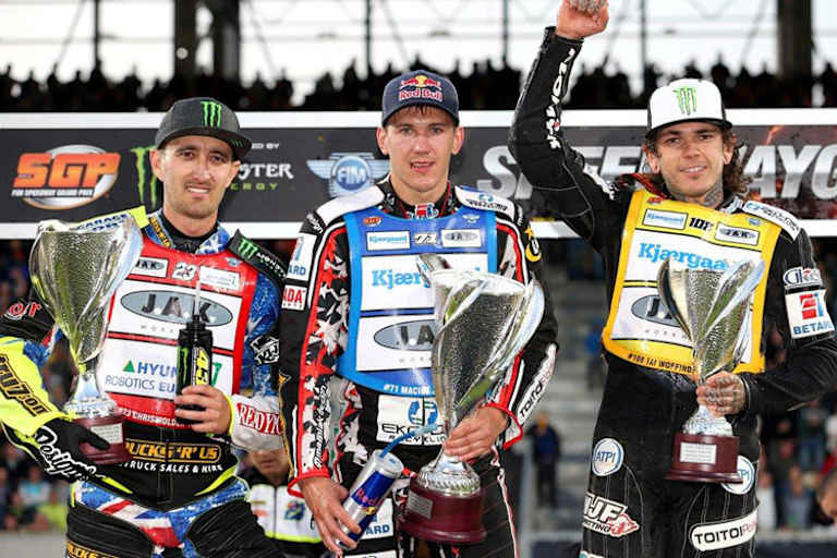 Die Top-3 von Horsens: Chris Holder, Maciej Janowski und Tai Woffinden