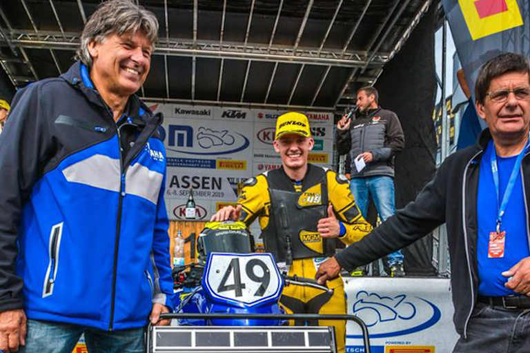 Michael Galinski (li.) mit Tim und Thomas Holtz