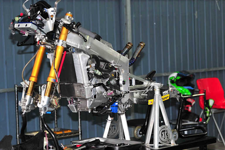 Test in Almeria: Die Honda von Vazquez mit dem Experimentalmotor