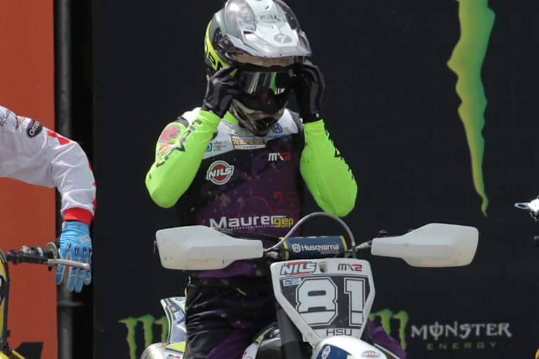 Brian Hsu lieferte im ersten MX2-Lauf ein gutes Resultat ab