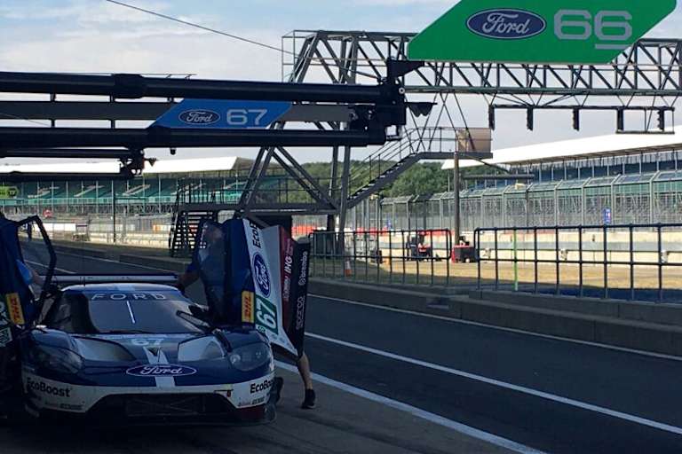 Ebenfalls in Silverstone gesichtet: Der Ford GT