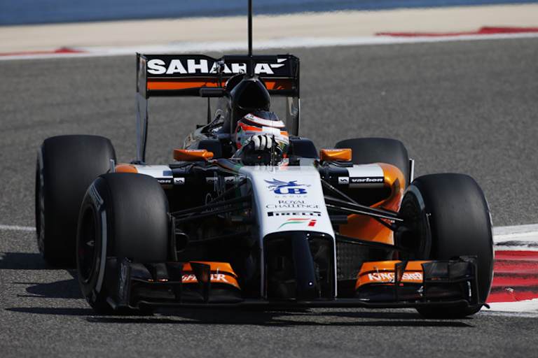 Hoch das Bein: Nico Hülkenberg ist flott unterwegs