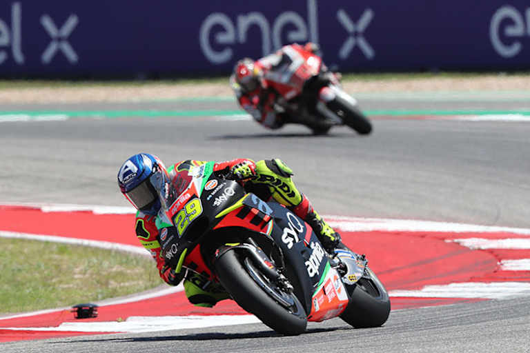 Andrea Iannone im Rennen in Texas: 4 Punkte